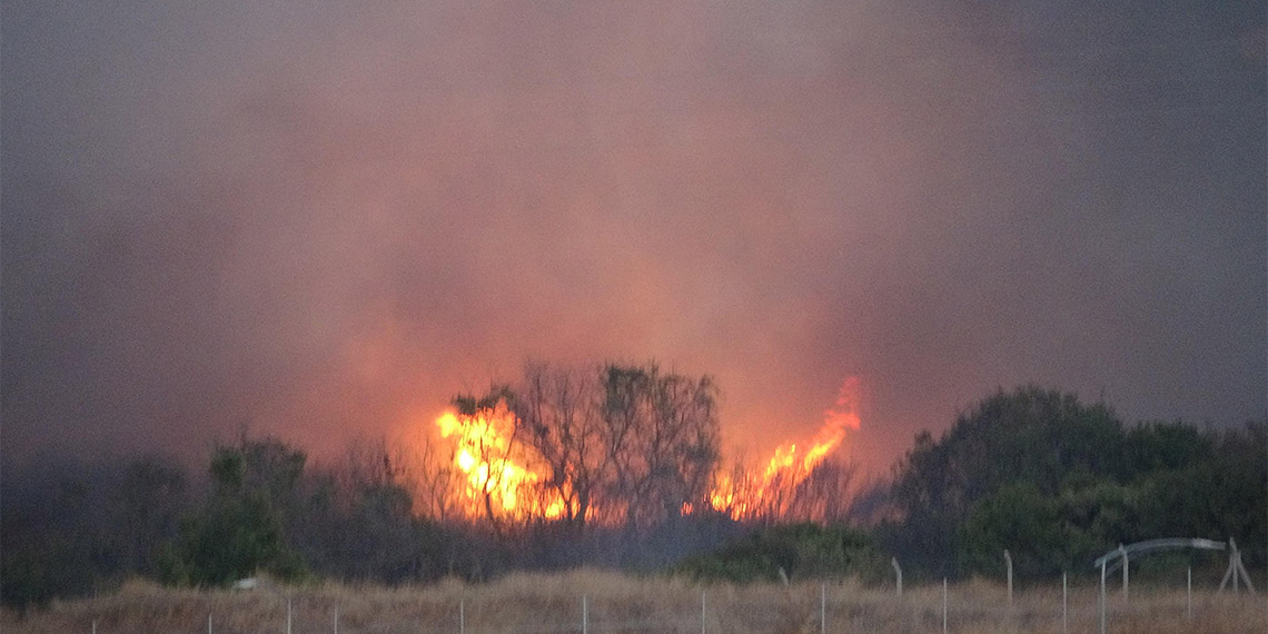 Gelibolu'da maki yangını