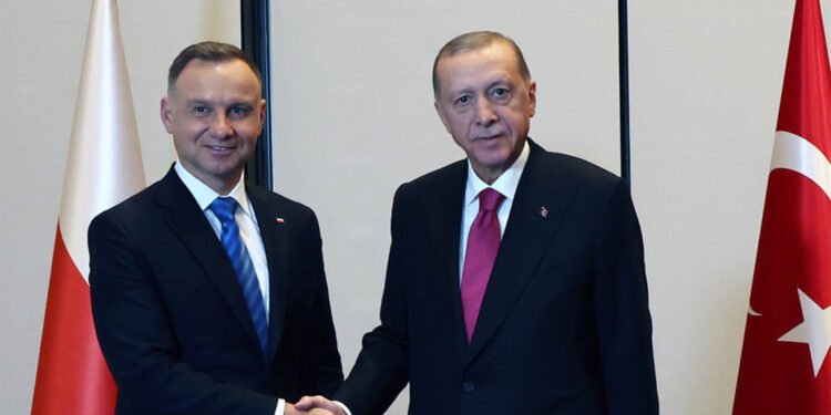 Erdoğan, Polonya Cumhurbaşkanı ile Türkevi'nde görüştü