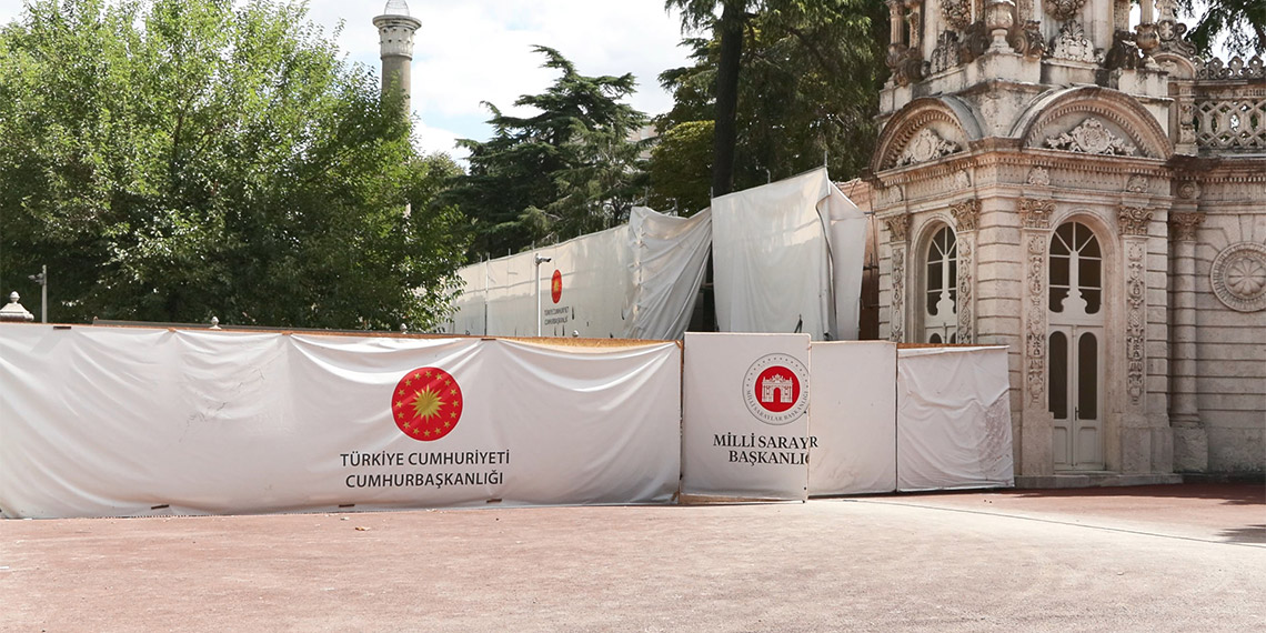 Dolmabahçe Sarayı'ndaki restorasyonda sona gelindi