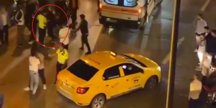 kazada yaralanan kadına tekme atıp kaçtı