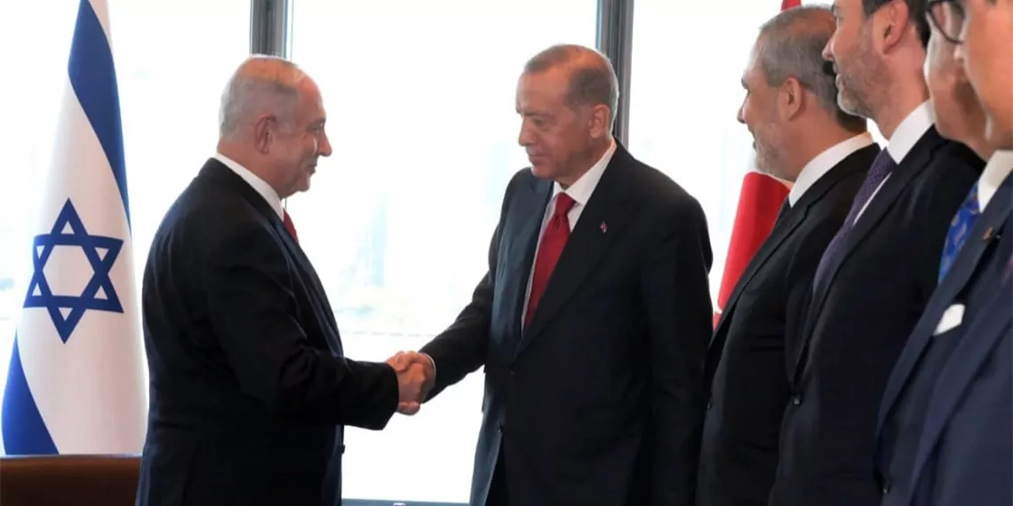 ​i̇srail başbakanlığı'ndan i̇srail başbakanı binyamin netanyahu ile cumhurbaşkanı recep tayyip erdoğan'ın görüşmesi sonrasında yapılan açıklamada, türkiye ile i̇srail'in bağlarının güçlendiği kaydedildi.