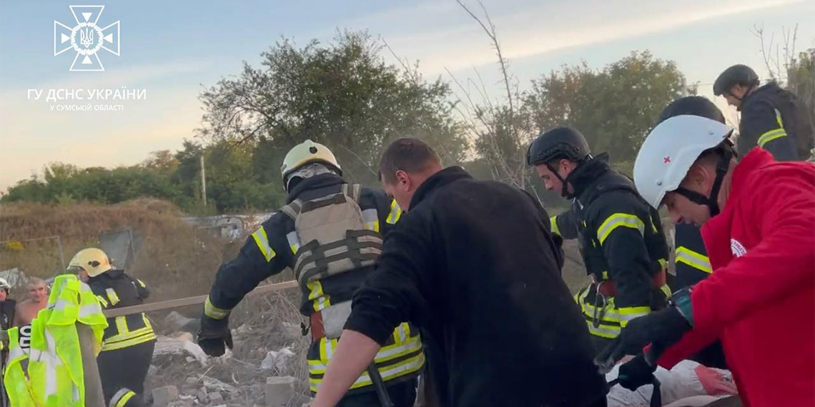 Ukrayna'nın Sumi bölgesi bombardıman altında