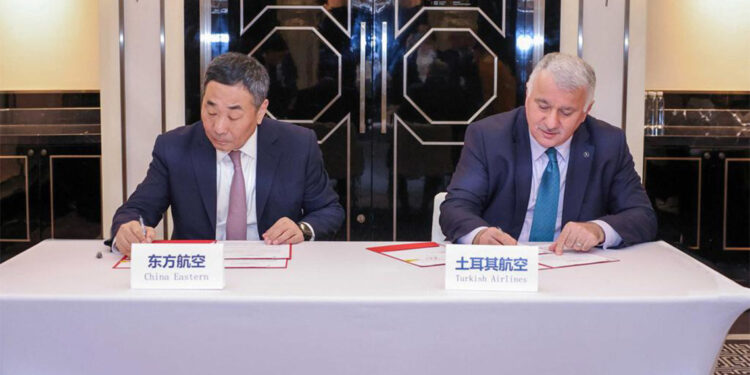 THY ve China Eastern Havayolları arasında iş birliği