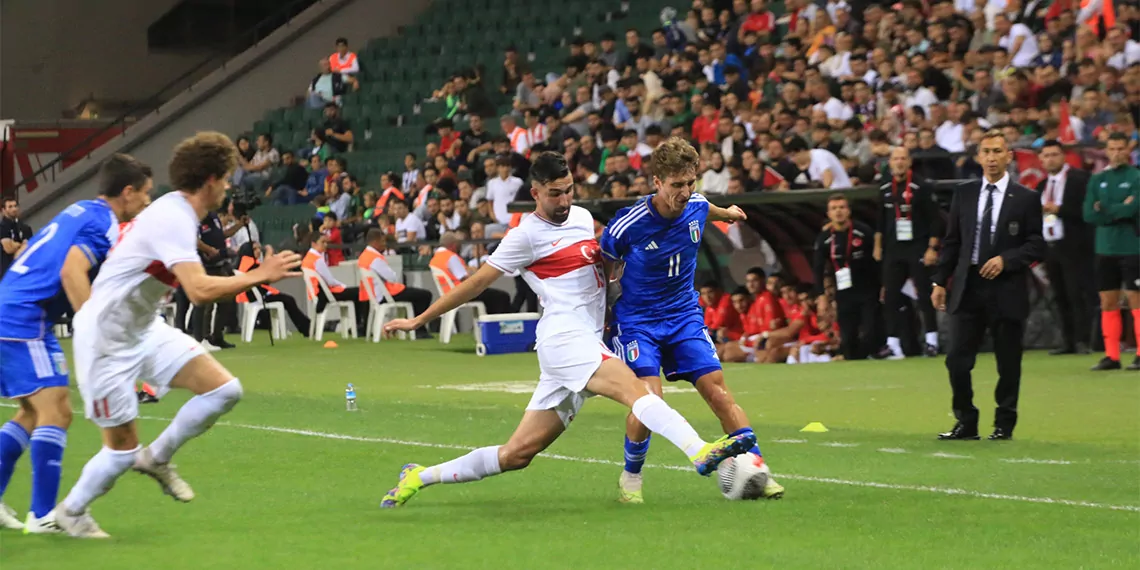 Ümit milli futbol takımı i̇talya'ya mağlup oldu