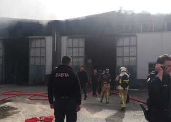 Ankara'da atık ayrıştırma merkezinde yangın