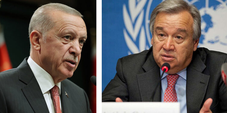 Erdoğan BM Genel Sekreteri Antonio Guterres ile görüştü