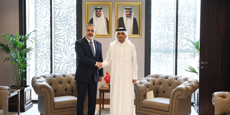 Bakan Fidan, Katar Başbakanı Al Sani ile görüştü