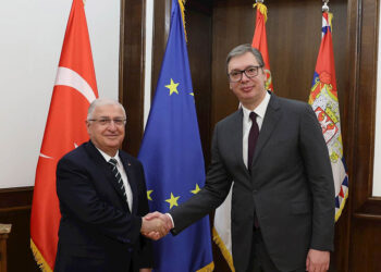 Bakan Güler, Sırbistan Cumhurbaşkanı ile görüştü