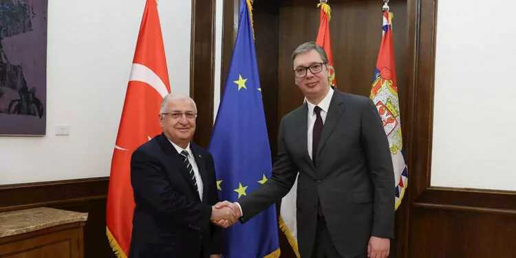 Bakan güler, sırbistan cumhurbaşkanı ile görüştü