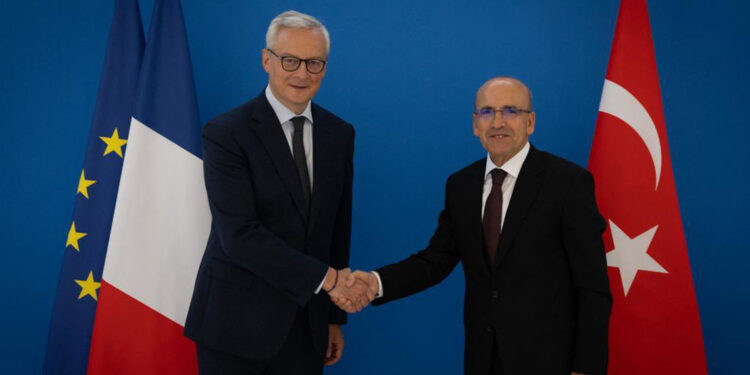 Bakan Şimşek, Fransa Ekonomi ve Maliye Bakanı görüştü