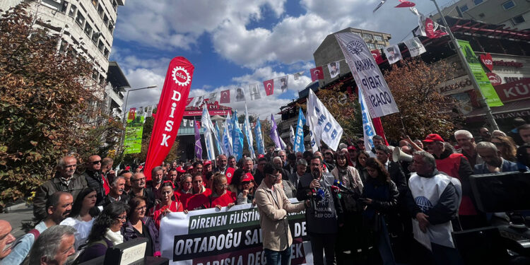 Başkent'te Filistin'e destek açıklaması