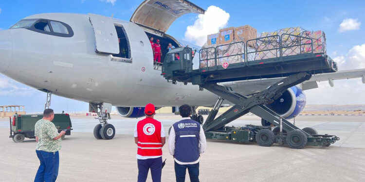 DSÖ tıbbi yardımı Refah Sınır Kapısı’na ulaştı