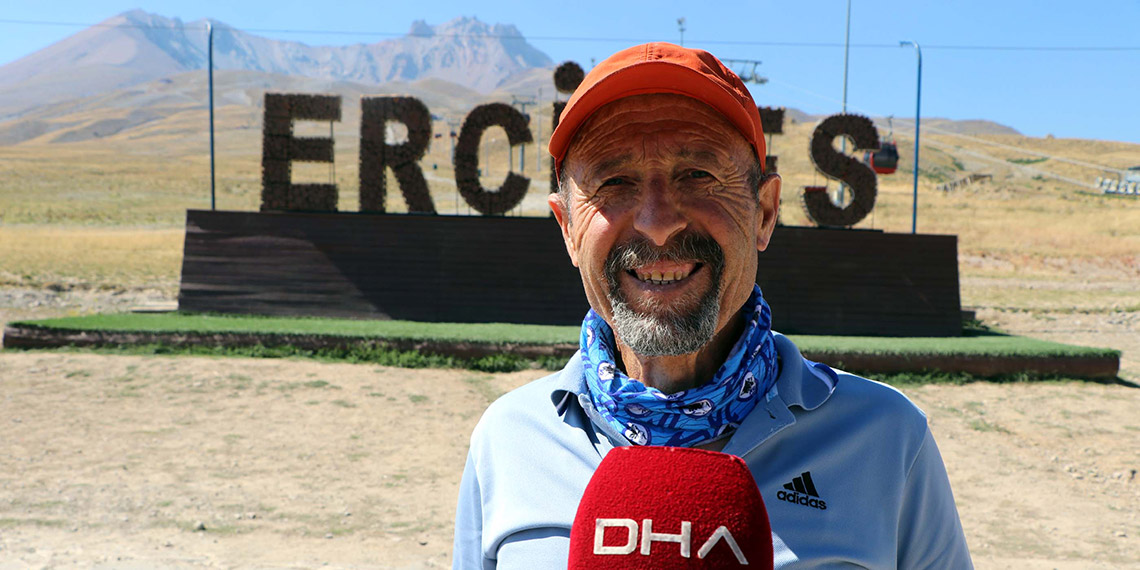 Erciyes'te mahsur kalan Polonyalı dağcı, riskli rotayı kullanmış