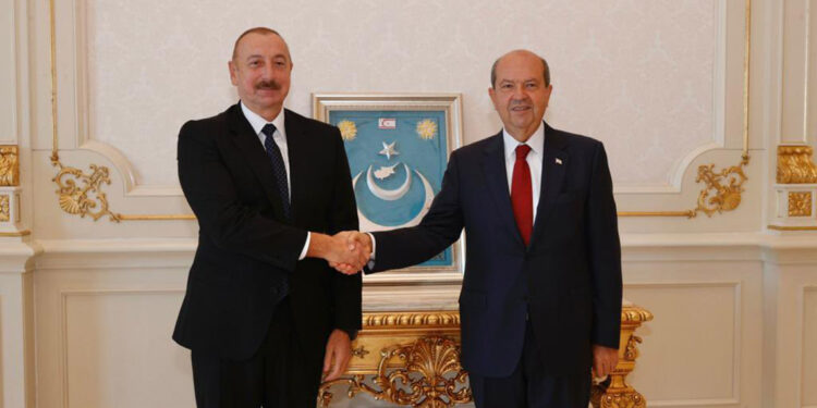 Ersin Tatar Azerbaycan Cumhurbaşkanı ile görüştü