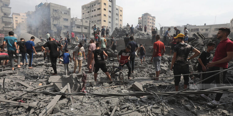 Gazze'de yerinden edilenlerin sayısı 263 bini geçti