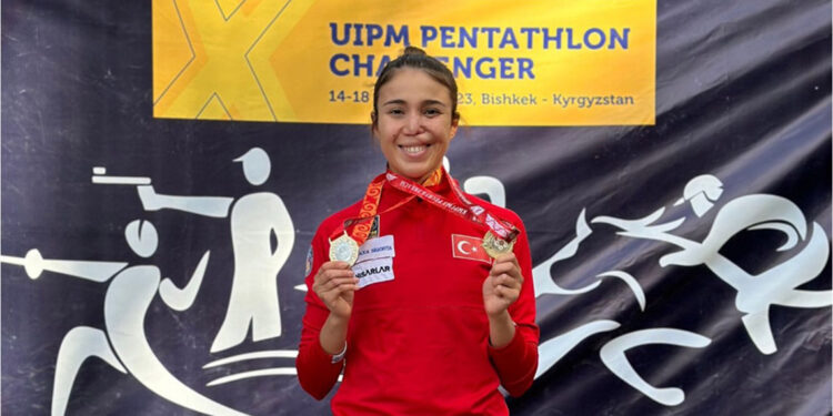 İlke Özyüksel, Kırgizistan'da altın madalyanın sahibi oldu