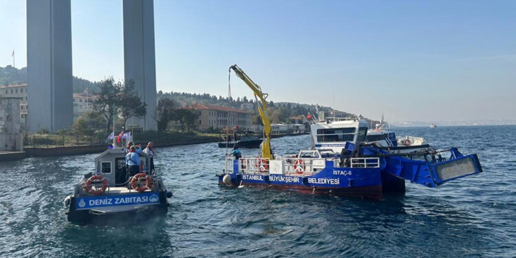 İstanbul Boğazı'nda midye operasyonu