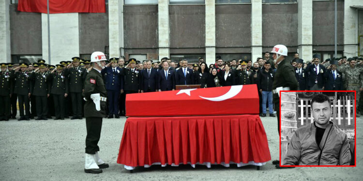 Kazada şehit olan uzman çavuş, memleketine uğurlandı
