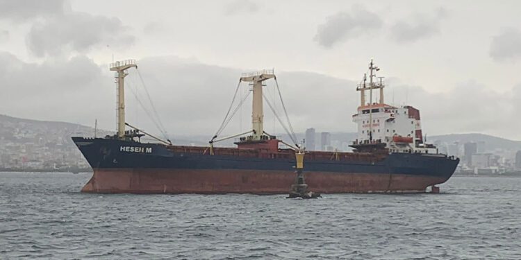 Kuru yük gemisi Maltepe açıklarında karaya oturdu