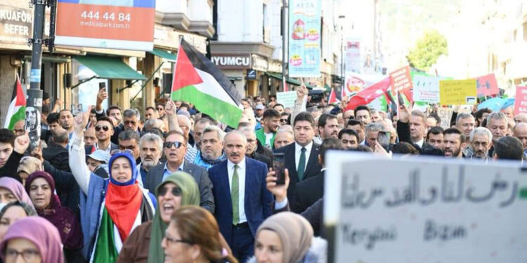Ordu’da İsrail'e tepki yürüyüşü