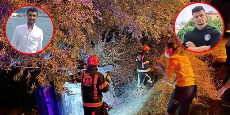 Otomobil şarampole devrildi: 2 ölü, 3 yaralı