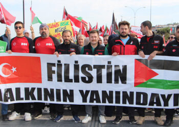 Samsun'da 'Büyük Filistin Yürüyüşü' düzenlendi
