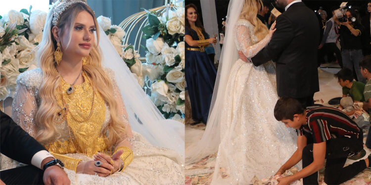 Şanlıurfa'da aşiret düğününde geline 4 kilo altın takıldı