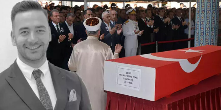 Şehit Uzman Çavuş Mehmet Emre Teke, defnedildi