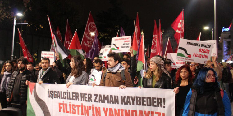 TİP'ten Ankara'da İsrail'e yönelik protesto