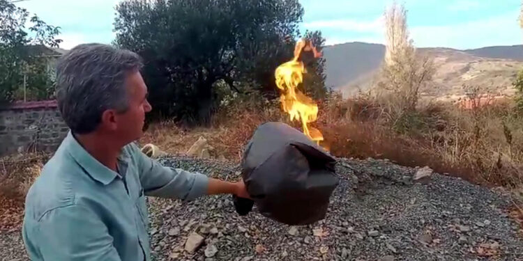 Tekirdağ'da sondaj çalışması sırasında gaz açığa çıktı