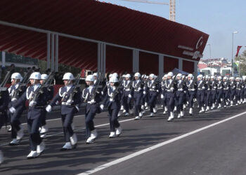 Vatan Caddesi'nde 29 Ekim provası yapıldı