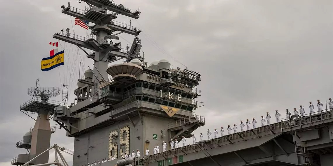 Uss eisenhower uçak gemisi doğu akdeniz’e gönderildi