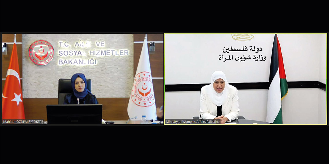 Bakan Göktaş Filistinli bakanlarla çevrimiçi görüştü