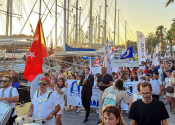 Bodrum Uluslararası Optimist Yarışları kortej yürüyüşüyle başladı