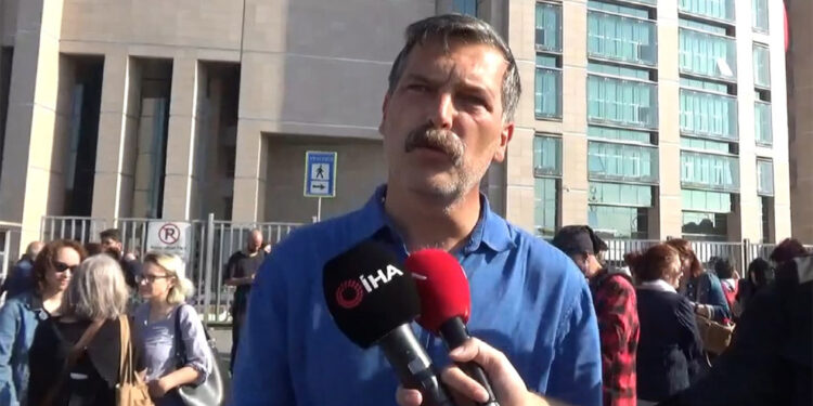 Erkan Baş Can Atalay için İstanbul Adliyesi'ne geldi