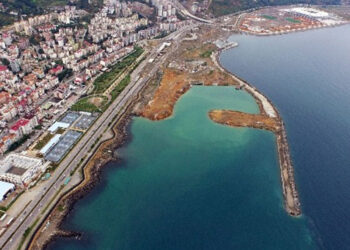 Ortahisar'da deniz dolgusuyla ilçenin yüz ölçümü genişledi