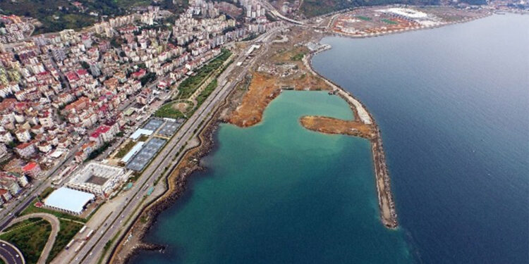 Ortahisar'da deniz dolgusuyla ilçenin yüz ölçümü genişledi