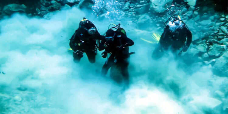 Gökpınar Gölü'nde tüplü temizlik