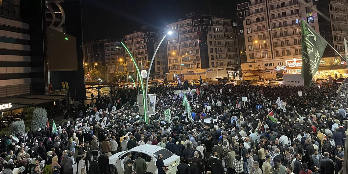 Doğu ve güneydoğu'da i̇srail protestosu