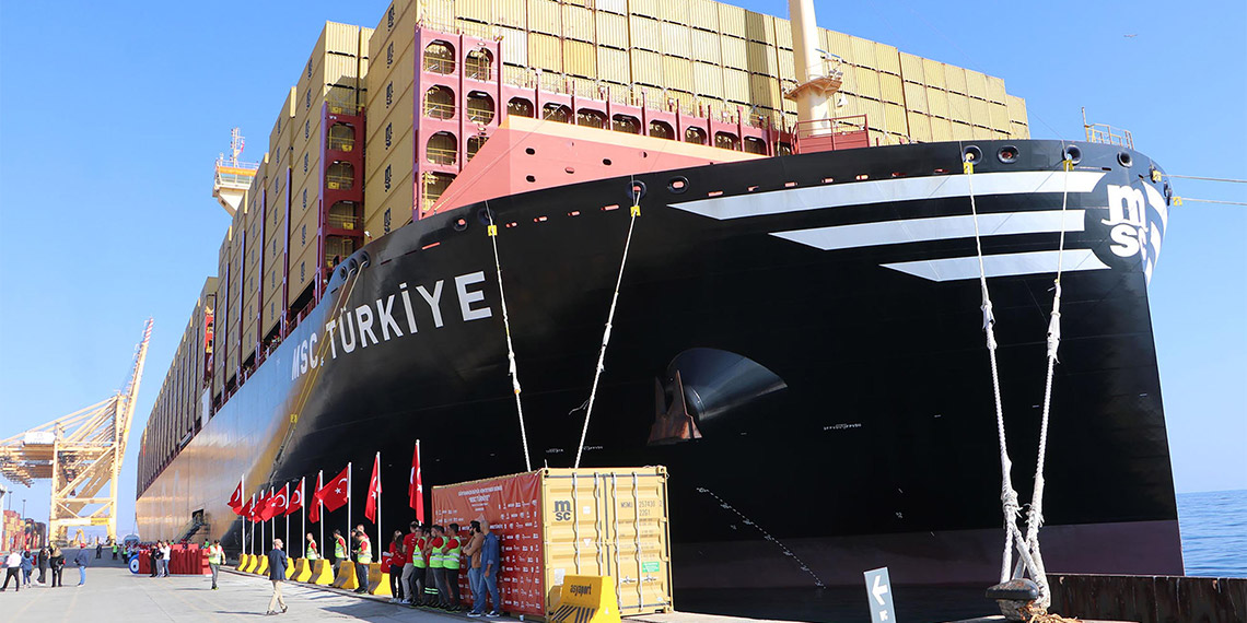 MSC Türkiye gemisi Tekirdağ'da