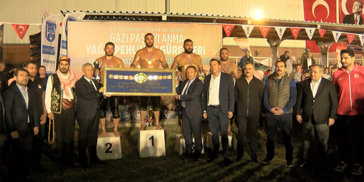 Gazi Paşa'da Özkan Yılmaz başpehlivan oldu