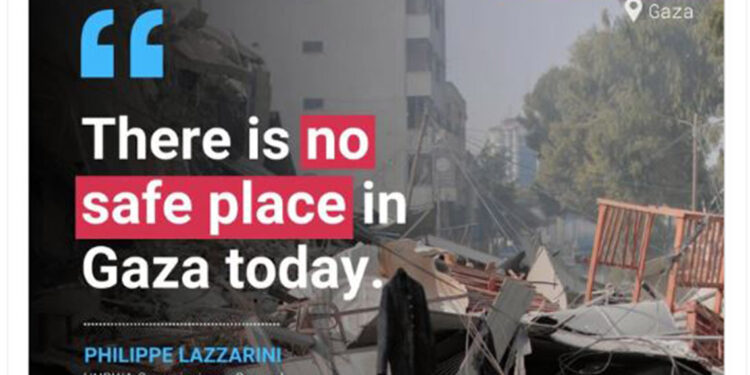 Gazze'de yerinden edilen sivillerin sayısının 600 bine yaklaştı