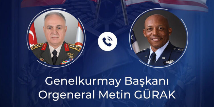 Metin Gürak ve ABD Genelkurmay Başkanı telefonda görüştü