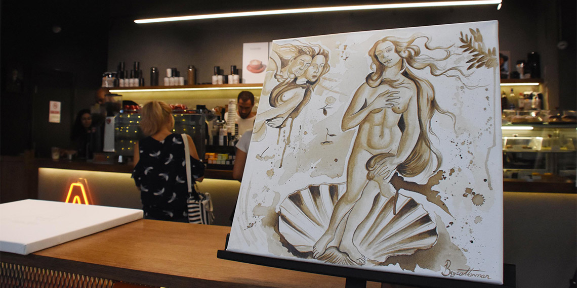 Kahve posasıyla sanat