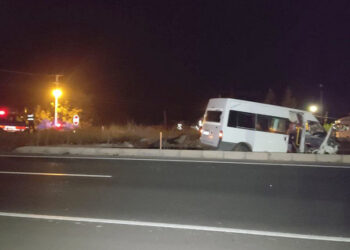 Nevşehir'de tarım işçilerinin taşındığı minibüs kaza yaptı