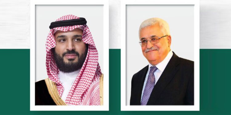 Suudi Arabistan Başbakanı Selman Mahmud Abbas ile görüştü