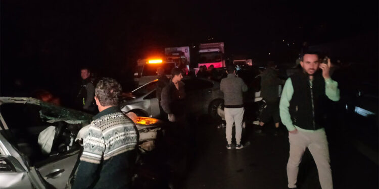 Tankerden dökülen mazot kazaya neden oldu