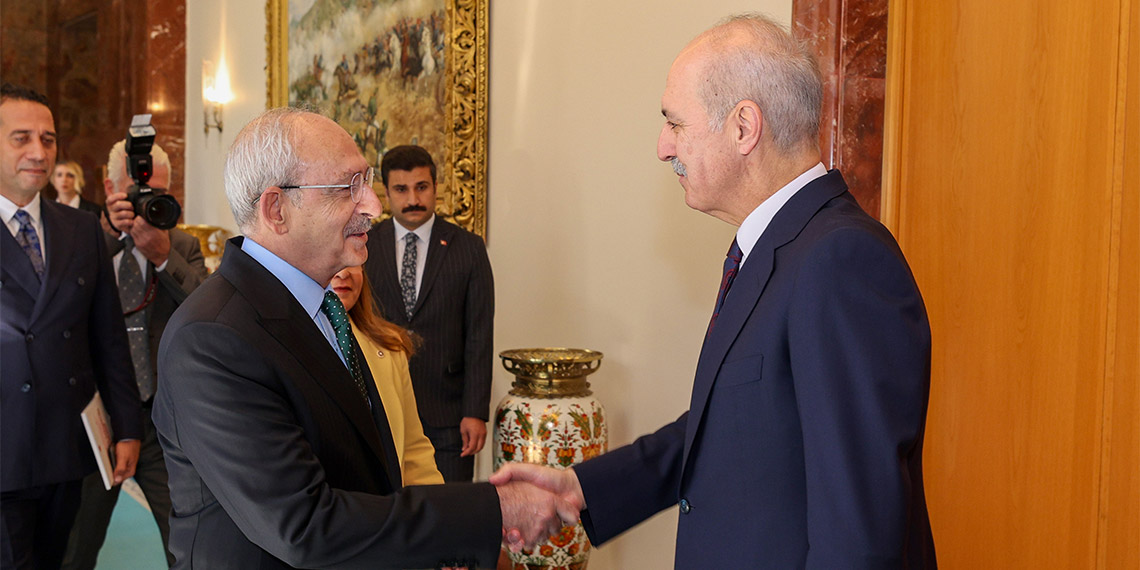 Numan Kurtulmuş Kemal Kılıçdaroğlu'nu kabul etti