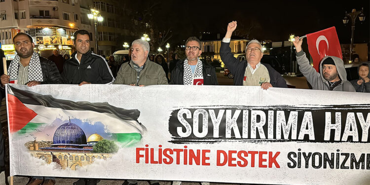 Tekirdağ'dan Filistin'e destek mesajı