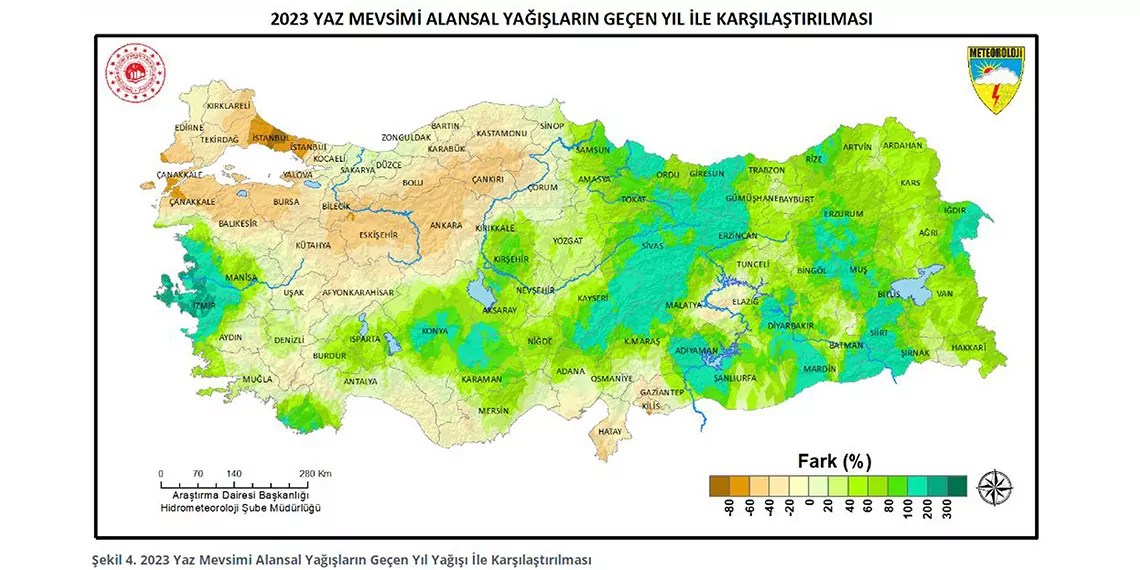 Yaz mevsimi yağışları türkiye genelinde arttı